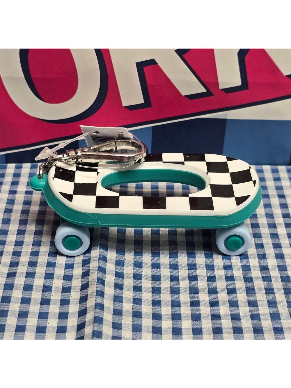 BBW Checkered Deck Skateboard Pocketbac Holder